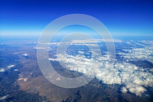Sky Above the Clouds,ÃÂ Cloudscape background, Blue Sky and Fluffy Clouds